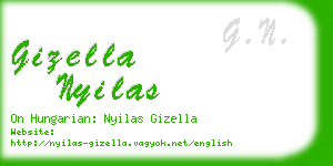 gizella nyilas business card